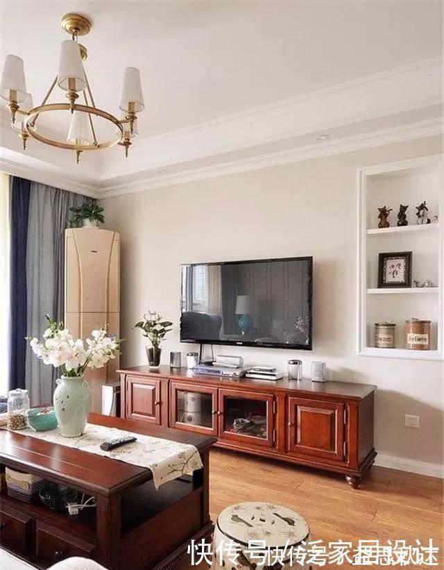 美好的时光|95平清新美式,餐厅酒柜+卡座+收纳柜一体,设计实在太赞了!