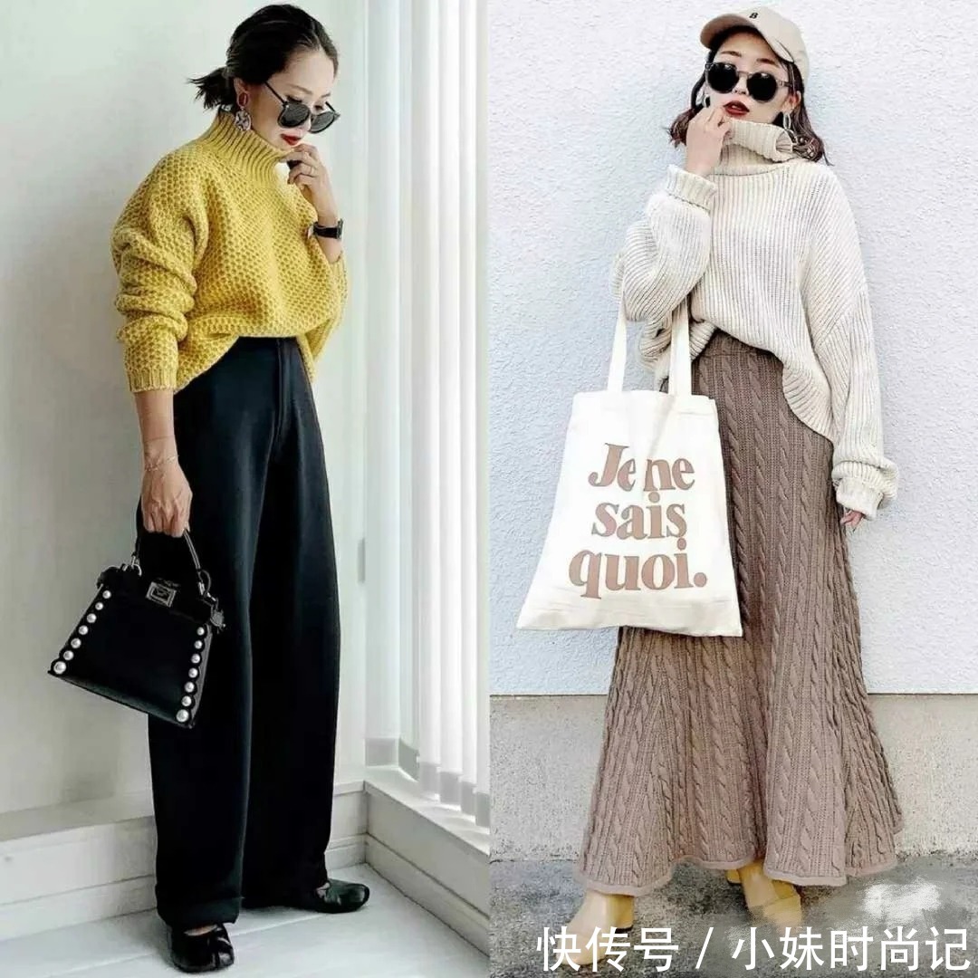 宽松+长款,小个子女生也能驾驭的时髦搭配,好优雅