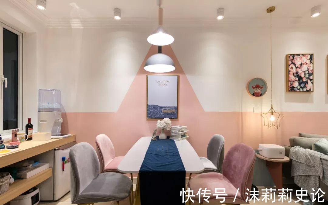 中性色|原来墙面现在流行几何拼色装,层次感明显,也增添了趣味性!