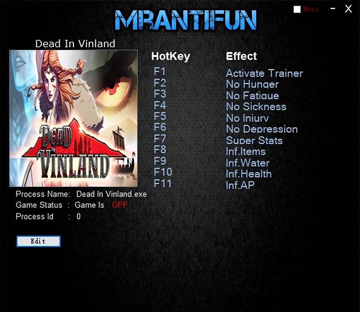 死在文兰十项修改器下载-死在文兰修改器MrAntiFun版 v1.0-HEU8