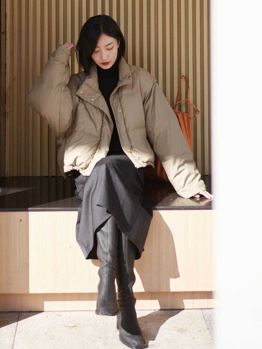 短款 冬季不想再长衣加身,就将短款厚外套搬出来吧!文艺又气质