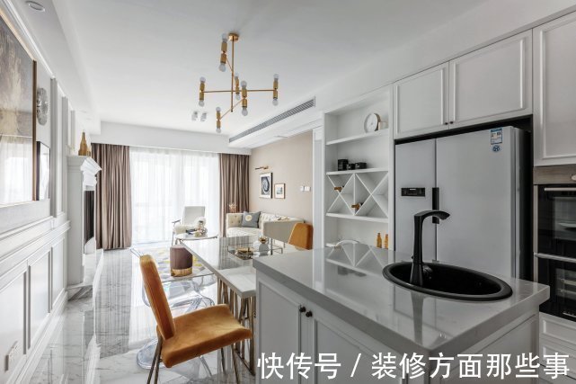 卫生间|99平欧式风三居室,亮黄菱形低碳给极简欧式碰撞出不一样的色彩