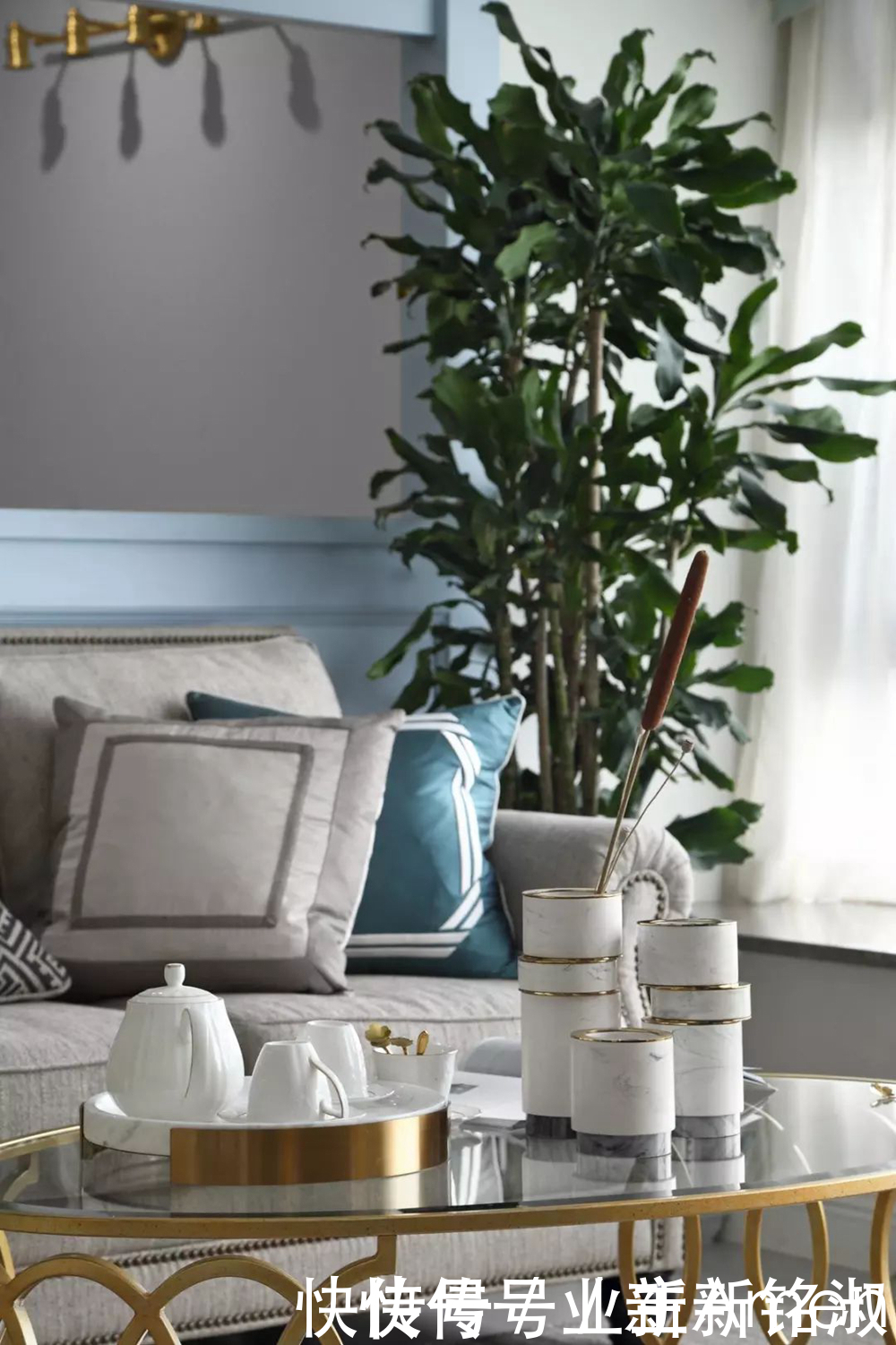 大房型想设计美式轻奢风格，187平的大平层这样设计，优雅高品质