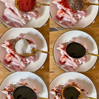孜然|免烤箱秘制蒜香孜然烤五花肉
