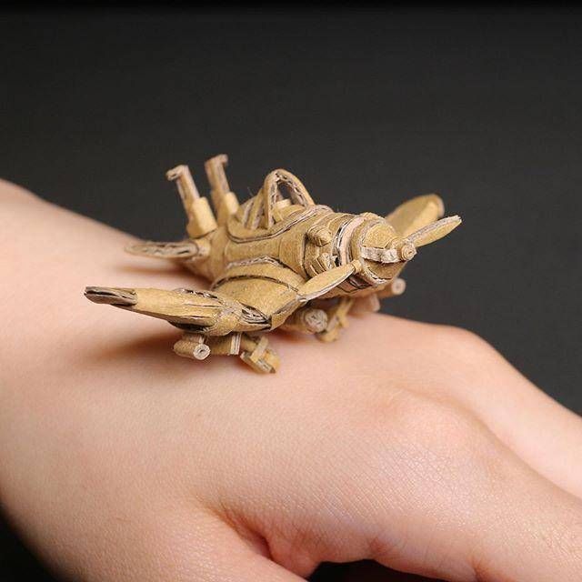 星球大战#日本妹子将废弃纸板做成模型,是可以被称为杰作的艺术品