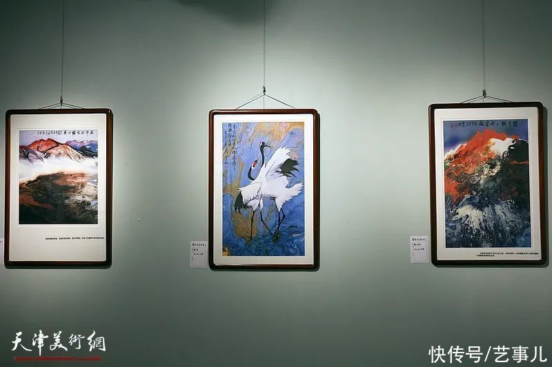 天津长城书画院|意象泼彩 随心运化——“霍然泼彩画展”在天津润松美术馆开幕