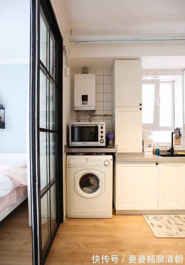 齐家敏敏|30㎡超小户型,她榨干每1㎡空间!挤出独立卫生间和双人床大卧室