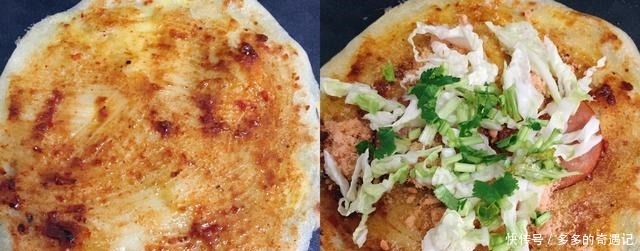  在家摊杂粮煎饼，一搅一煎，简单2步搞定，倍儿香！