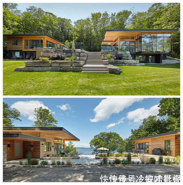 景观|别墅改造,双体式别墅带一个景观设计,看设计师把它们连接起来了