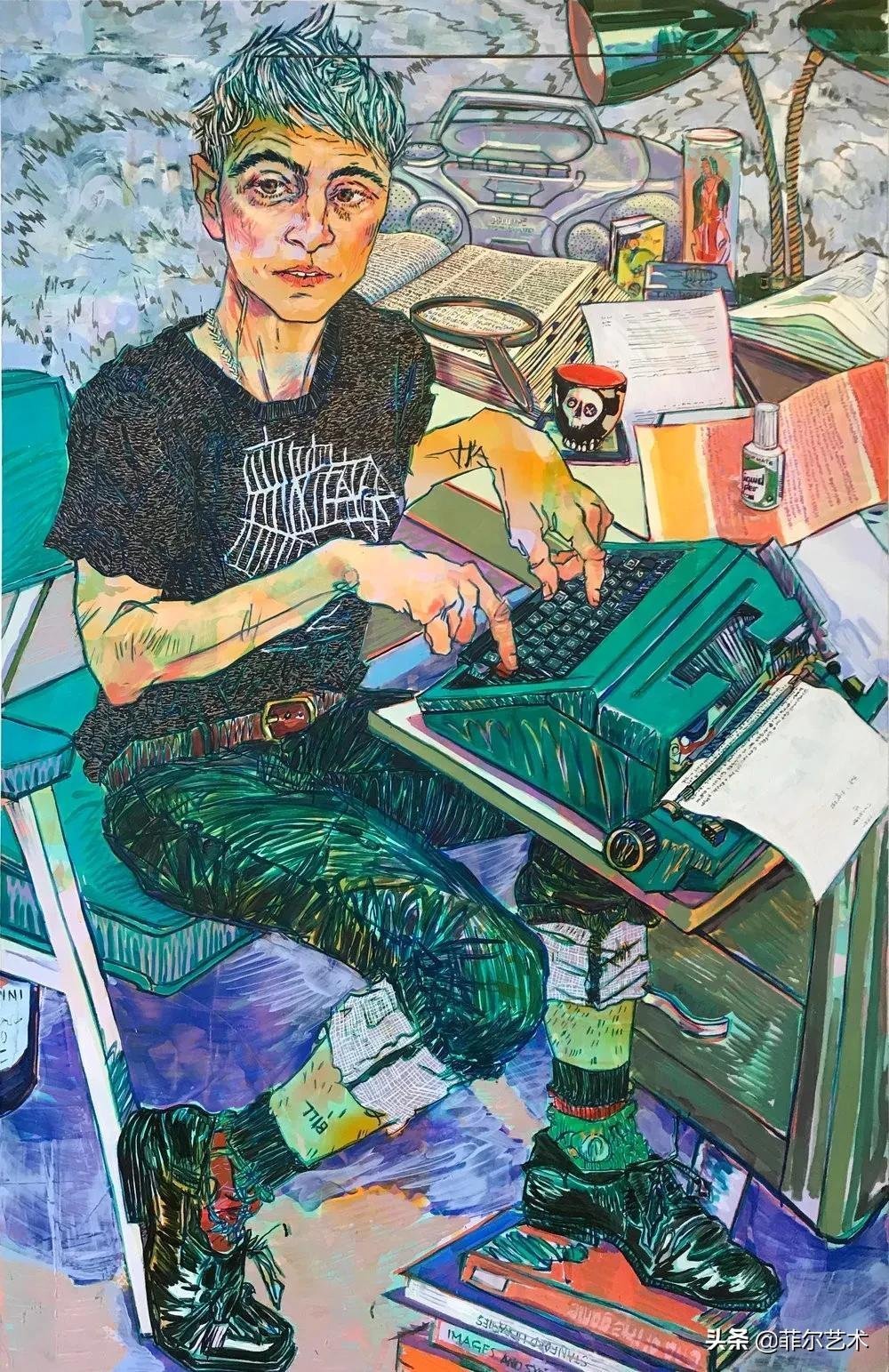 霍普·冈洛夫&美国画家霍普·冈洛夫用平静的笔触描绘强烈的感情