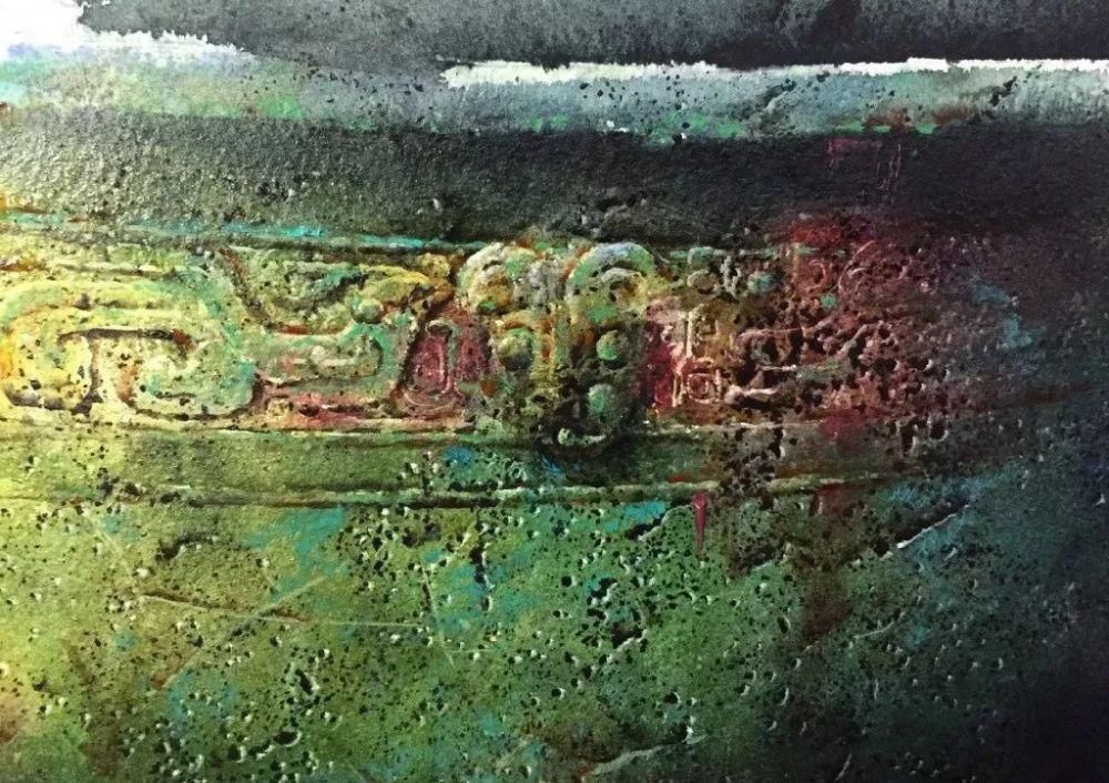  极致|中国水彩：大笔触画出霸屏水彩，光感够绝，极致东方的美！