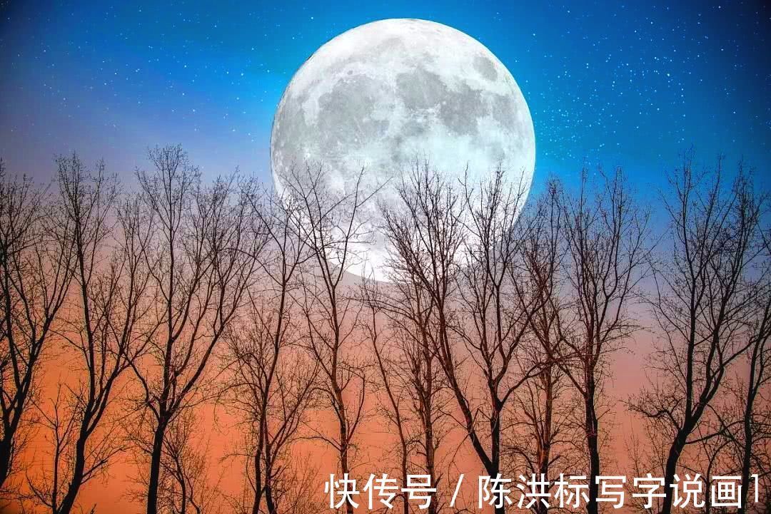 李白&5377首唐诗写尽300年间的月色，70首新唐诗，把当今的月色写神了