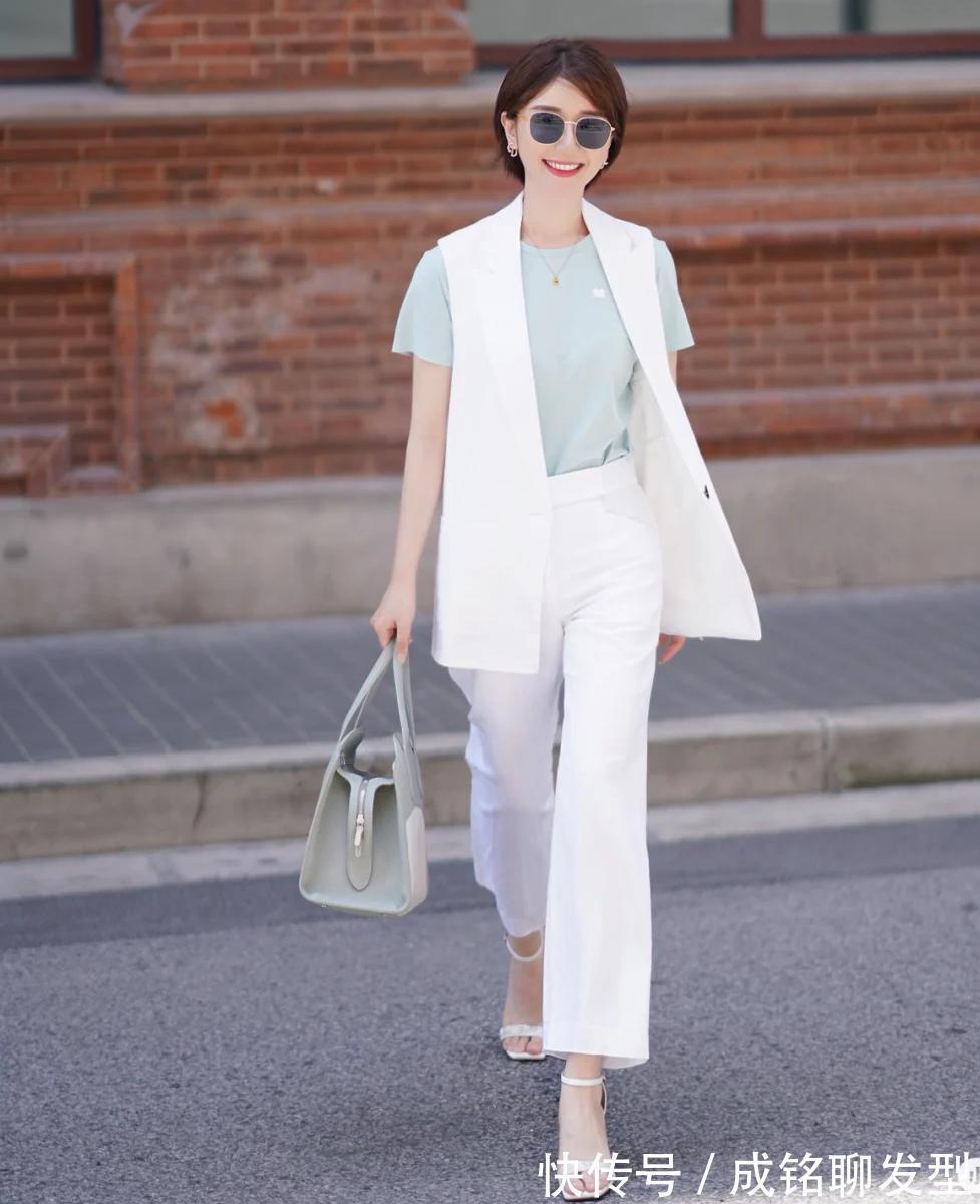 翻领|短发搭配领口最关键,按照博主的穿搭方法,让你轻松穿出天鹅颈