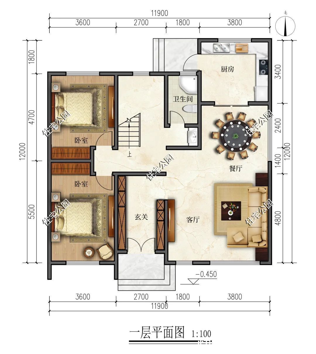 露台|一层实用，二层舒适，三层悠闲，20x19米精美别墅，纵享品质生活