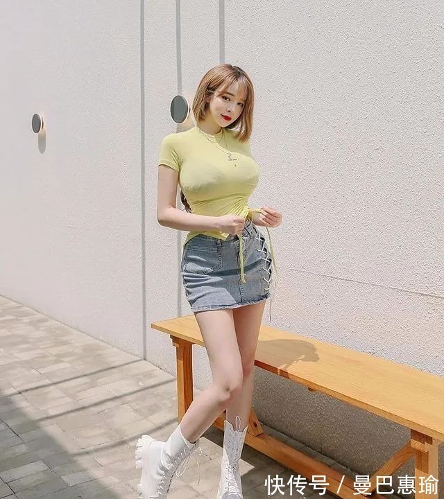 身材 T恤+牛仔短裤怎么穿显身材?运用三个技巧,小个子女生穿也好看