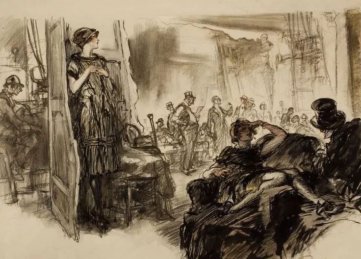 上流社会@美国最伟大的插画家,记录了上流社会的男男女女纸醉金迷的情景