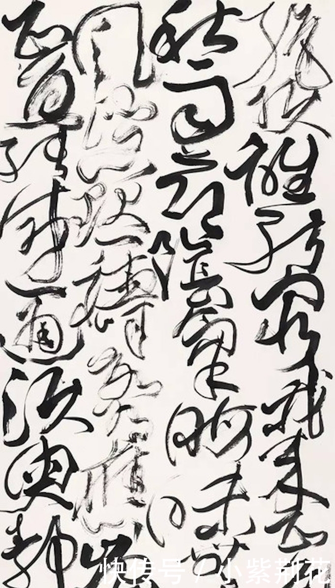 狂草$沈鹏的得意门生夏鹏程,草书狂放不羁,现为清华大学书法导师