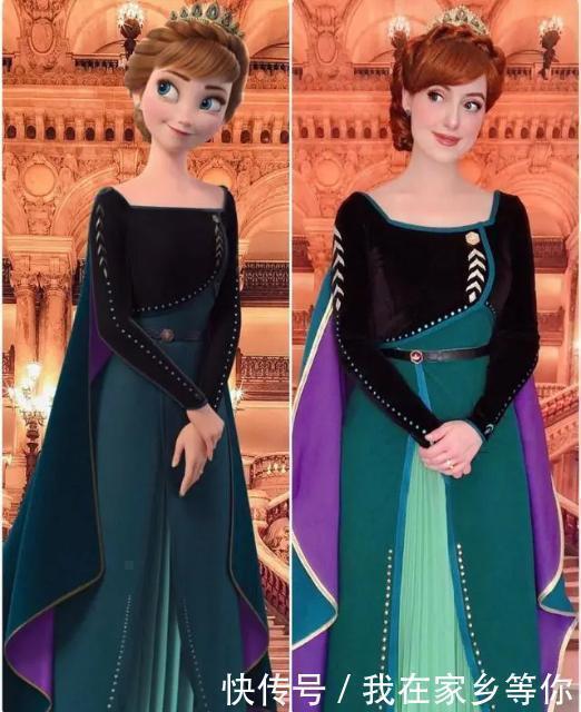 迪士尼公主|法国美女cos多位迪士尼公主，爱洛公主温柔优雅，她最有心机