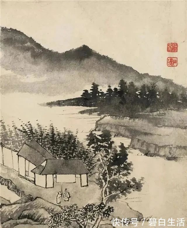 石涛|清代著名的山水画名家石涛,创作的山水画,意境颇为悠远