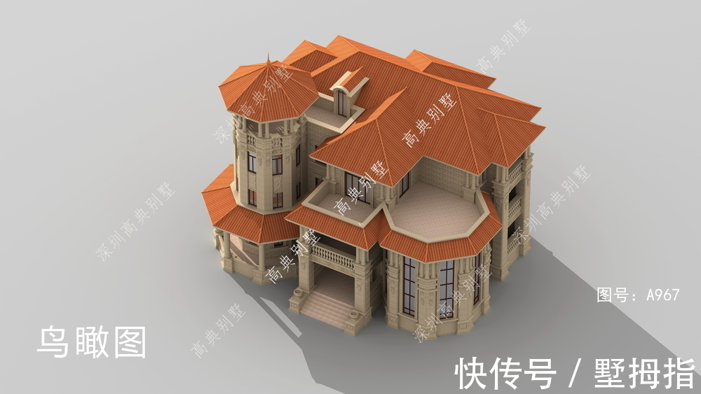 造型|精致的欧式别墅,造型漂亮,亮点满满。