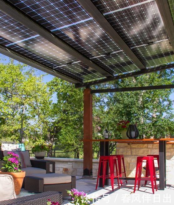 廊架|院子搭廊架也要有讲究,现封顶都用这种板,防雨隔热,一举多得