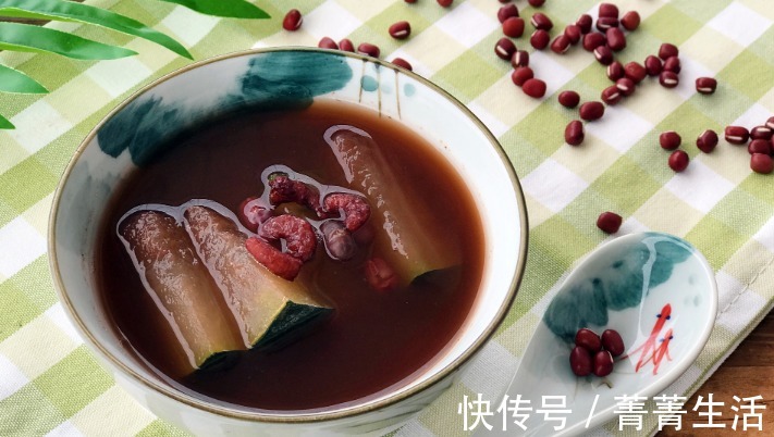 冬瓜|好喝又减肥的冬瓜汤,加上一把红豆,汤鲜味美
