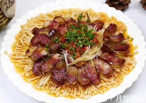 大厨教你做一道“口味金针菇”,做法简单,开胃下饭,年夜饭必备