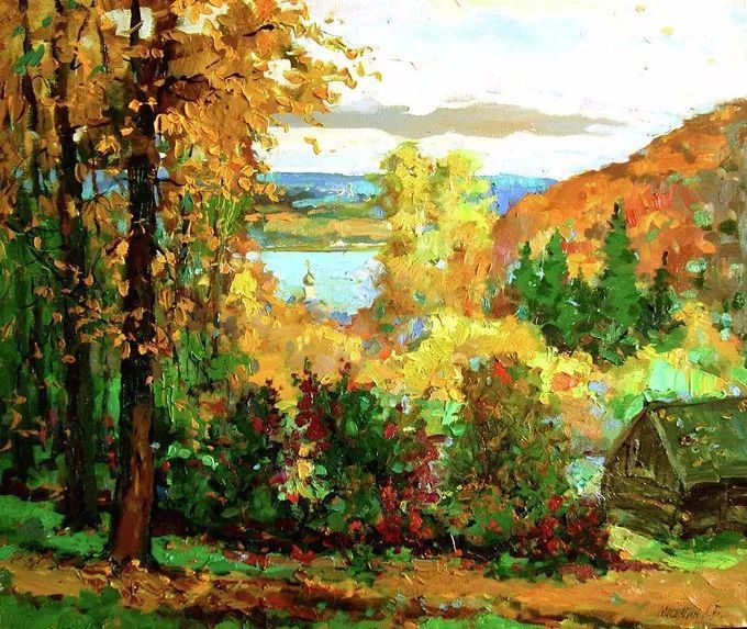 油画&浓郁的色彩,俄罗斯画家安德烈·米沙金的风景油画(二)