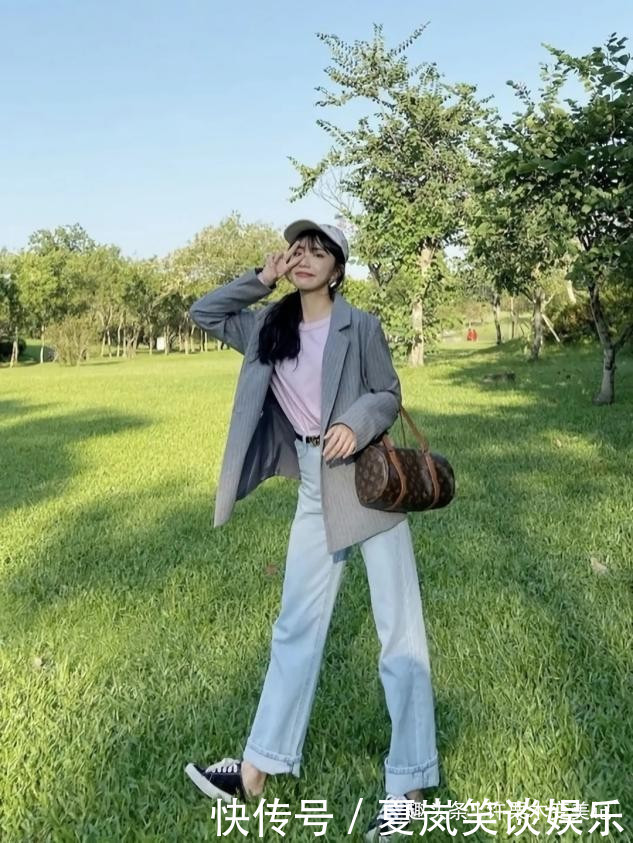 穿搭|最近火了一种穿搭叫：“不好好穿”牛仔裤！吸睛还显腿长，真时髦