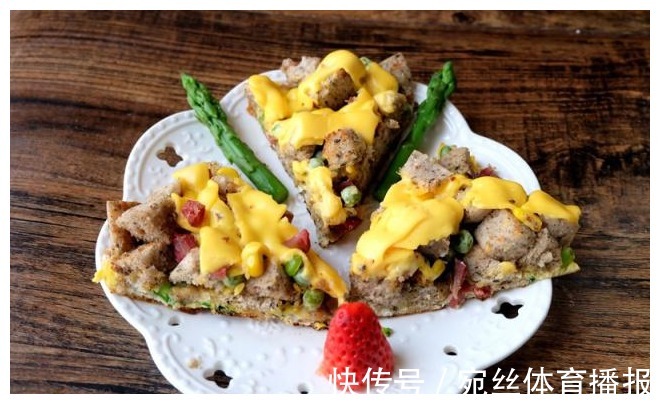 豌豆|2个馒头2个鸡蛋,教你在家做披萨,香软又拉丝,全家大小抢着吃