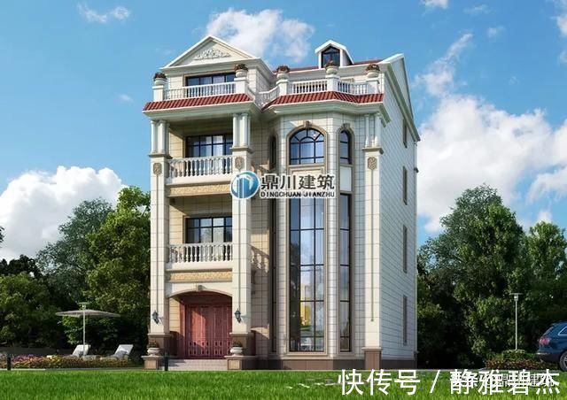 占地|带地下室豪华高层别墅，占地虽小但却很霸气，落地窗大露台功能全