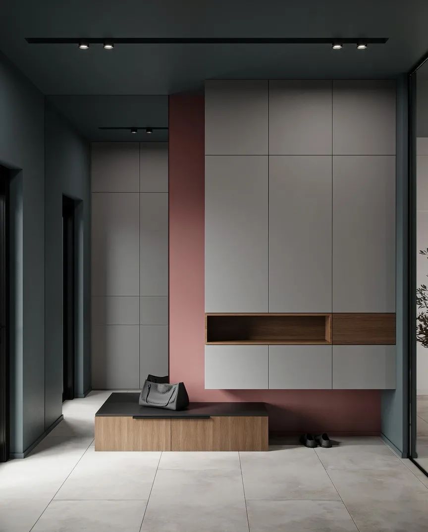 家装|80款入户鞋柜设计方案，人家这样装，太亮眼了