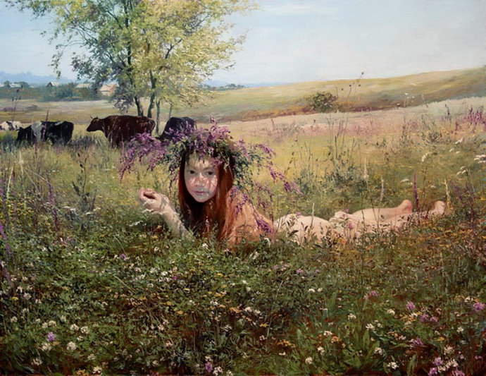 喀拉刨柯#乌克兰画家喀拉刨柯唯美油画,看了真享受!