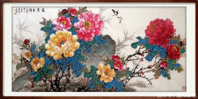 【画作欣赏】心中牡丹开,处处是暖阳,画家王润之作品欣赏