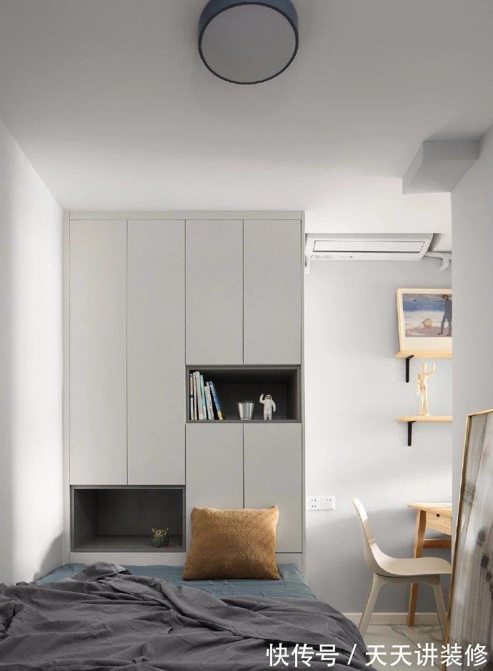 客厅|50平米小户型，既有两居室，还宽敞舒适不拥挤，背景墙颜色超漂亮