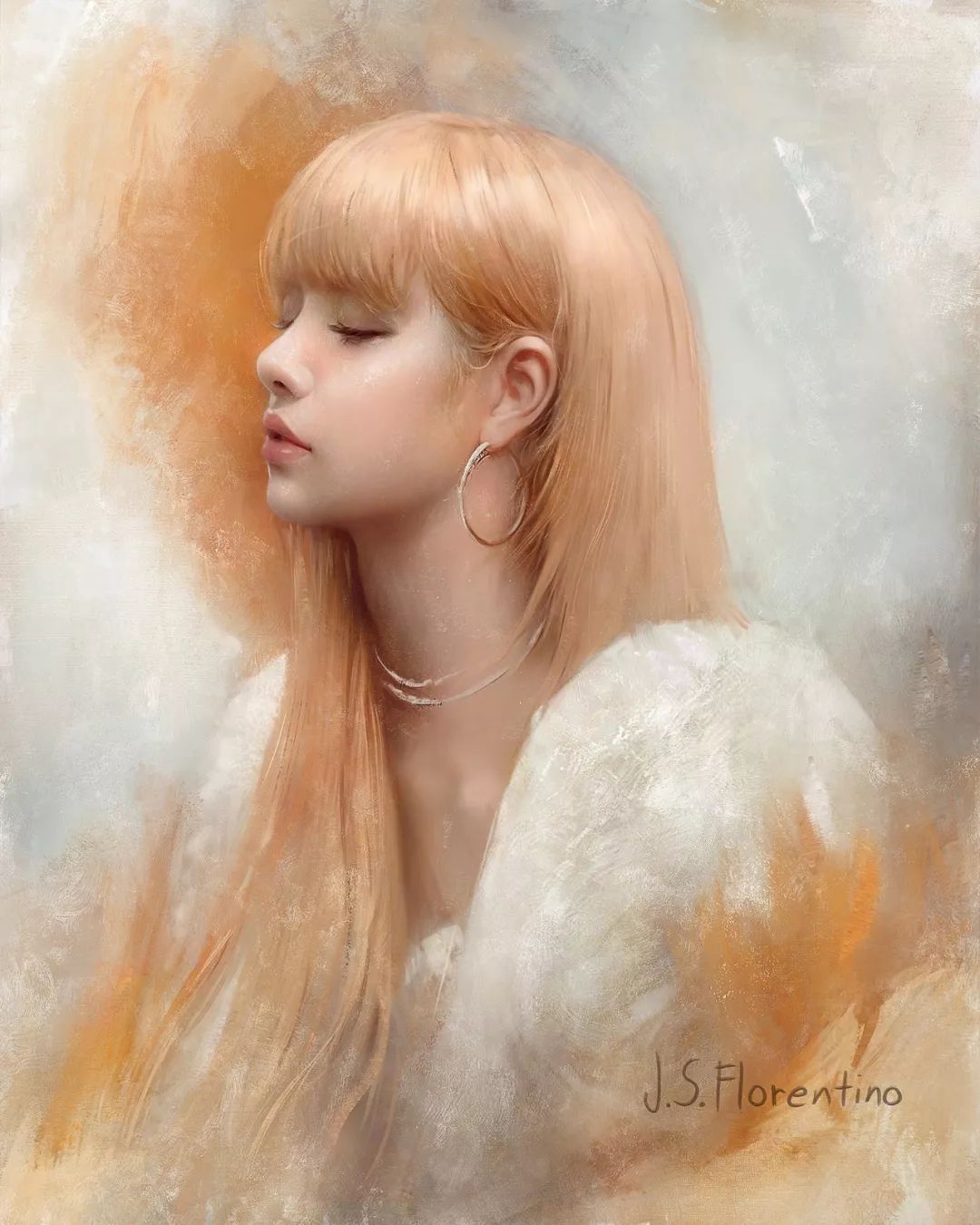 暗部$这三位艺术家的画中女子,楚楚动人,美若天仙