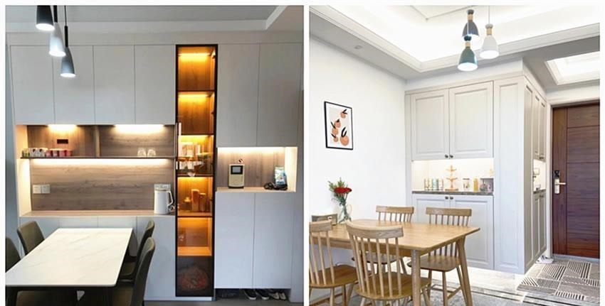 一字型|为何有了橱柜后还要餐边柜?过来人表示:这样设计真的超实用!