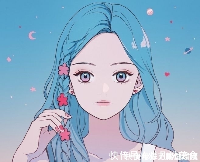 小姐姐|一组少女心十足的好看插画,很适合做卡通动漫头像哦!