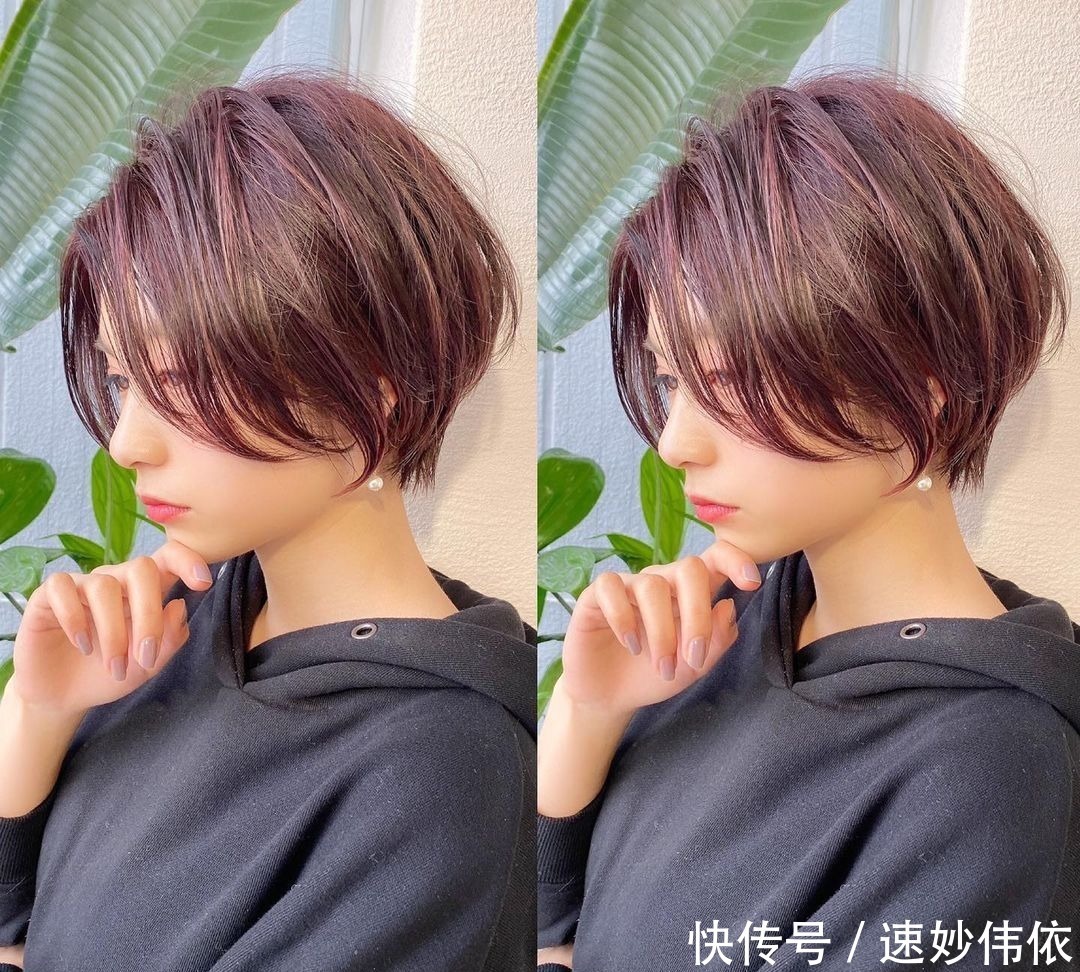 剪短|这才叫短发，立体蓬松很有线条感，你那只是把头发剪短了