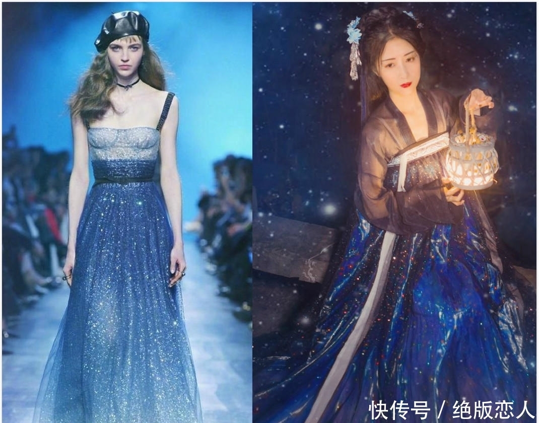 “星空系”汉服有多美？繁星月夜璀璨银河，完胜迪奥你想要哪件