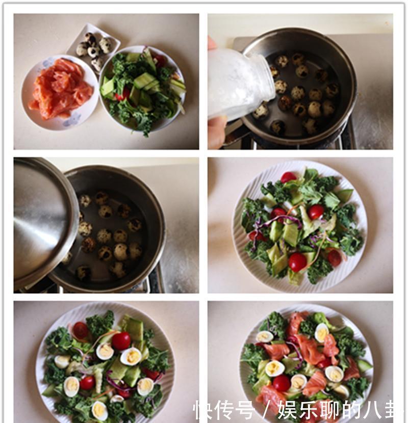 三文鱼沙拉|建议减肥人士:若不差钱,多吃一道菜,低脂高蛋白,贵点也要舍得