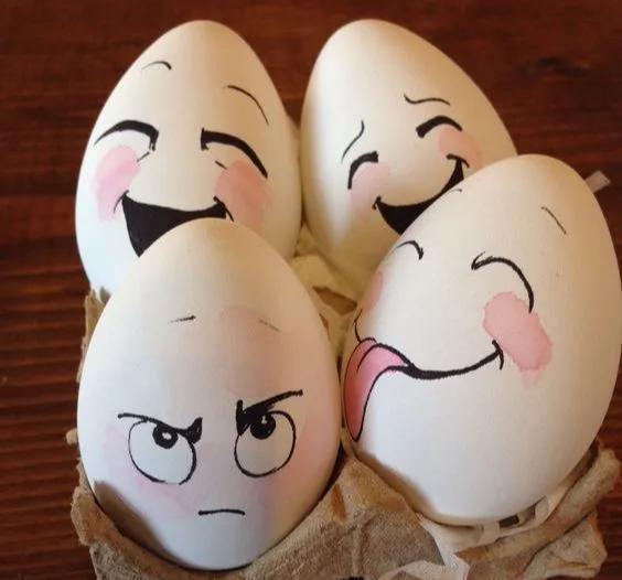 鸡蛋壳&蛋壳创意手工,大人小孩都可以学,只是简单画画,成品非常好看