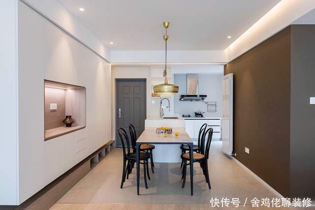 场面|87㎡小三居也有大开间，这才是家中的高级场面，简约而不简单