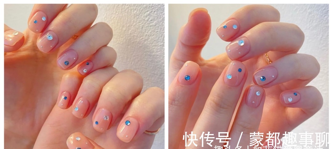 超仙|夏日七款清爽系美甲,晶莹剔透,一眼超仙气满满!