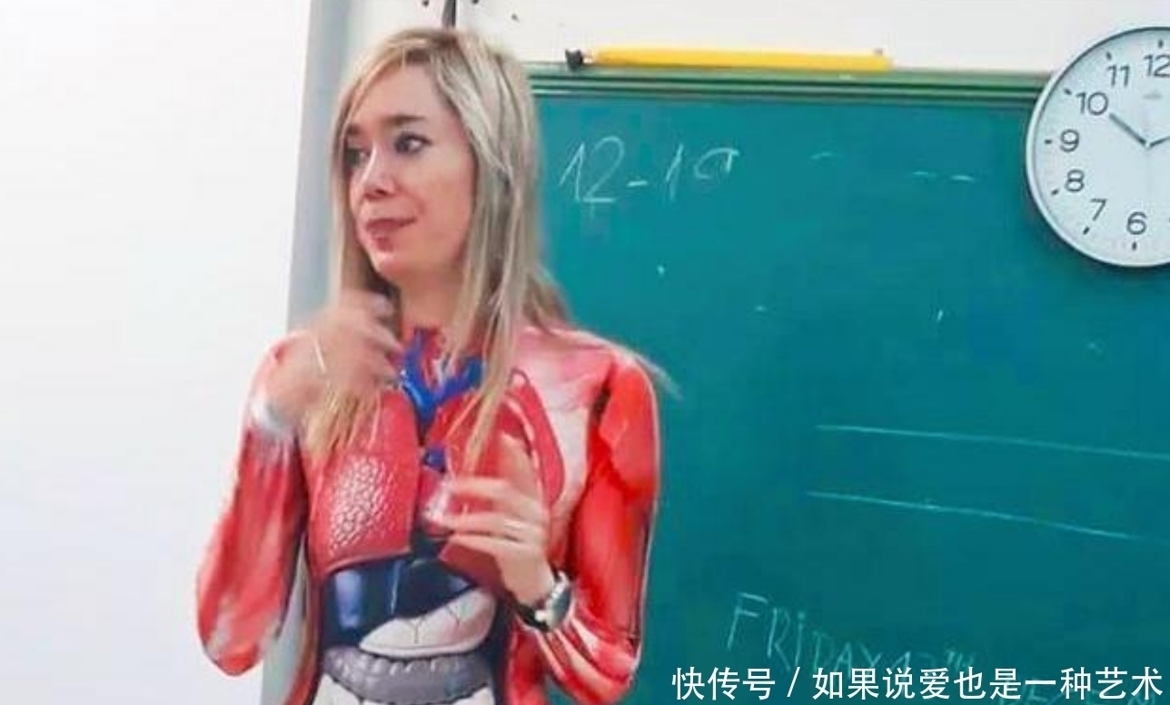 “为了孩子值得！”女教师穿人体器官服上课，学生都不好意思看