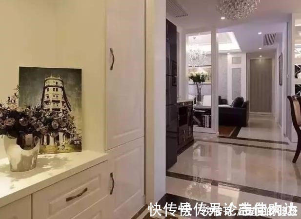 新房|值得借鉴的轻奢风新房,玄关很“人性化”,简单轻装饰很舒服!