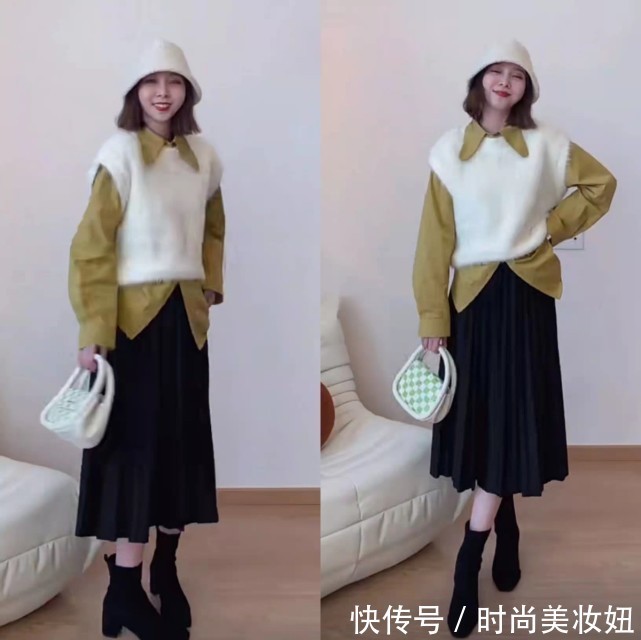 半身裙|论“一衣多穿”,就服这位素人博主,半身裙实用显瘦又显气质