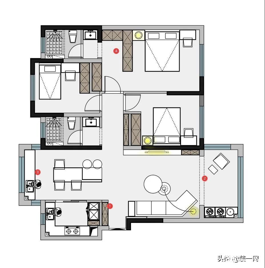 涂料|来自武汉山水人家装饰的实景案例 无主灯设计的魅力具象化
