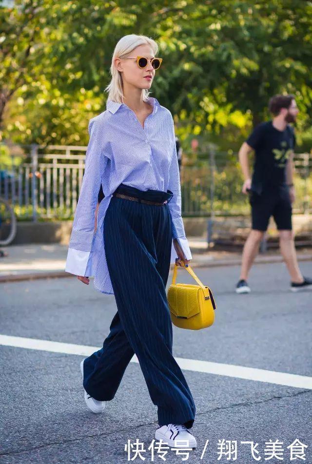 衬衫+阔腿裤=春天最美搭配,气质又时髦!
