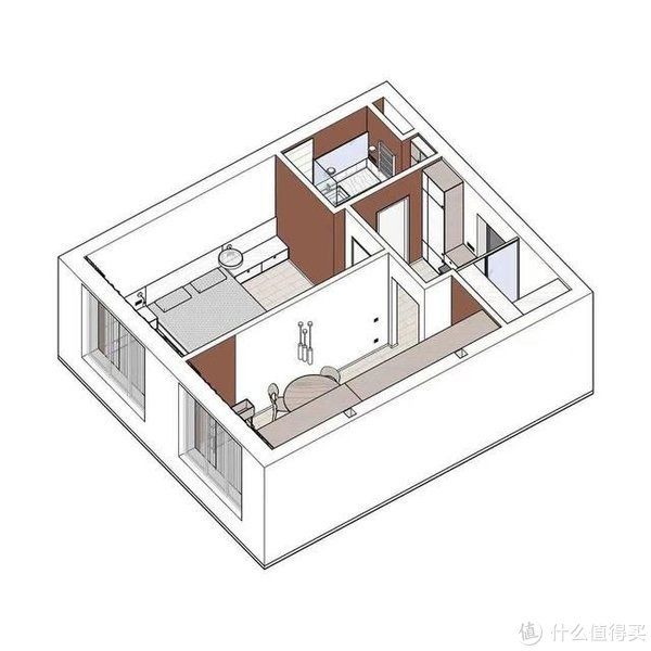 卫生间|28岁小姑娘北漂7年，买下45㎡公寓，屋子再小，也是幸福的家